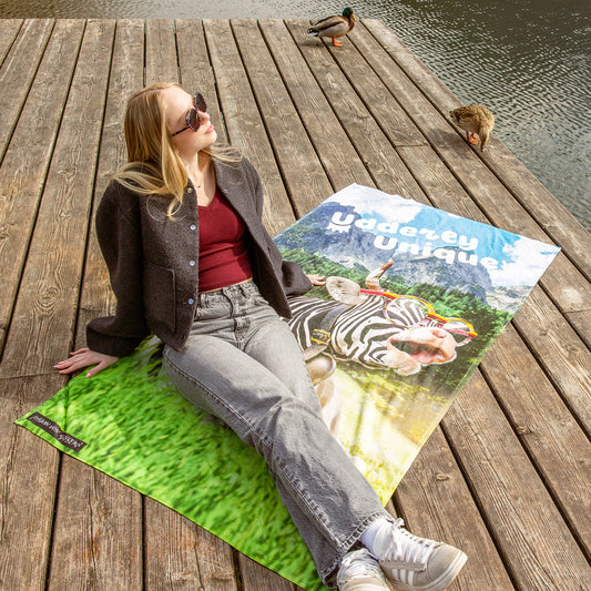 Badetuch - Kuh "Udderly Unique"