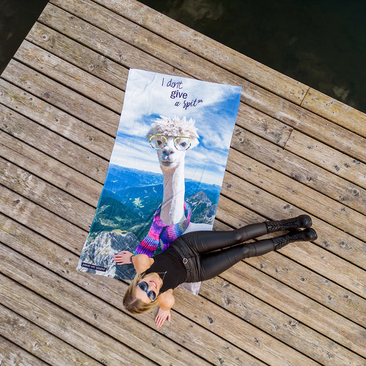 Badetuch - Lama "I don't give a spit"