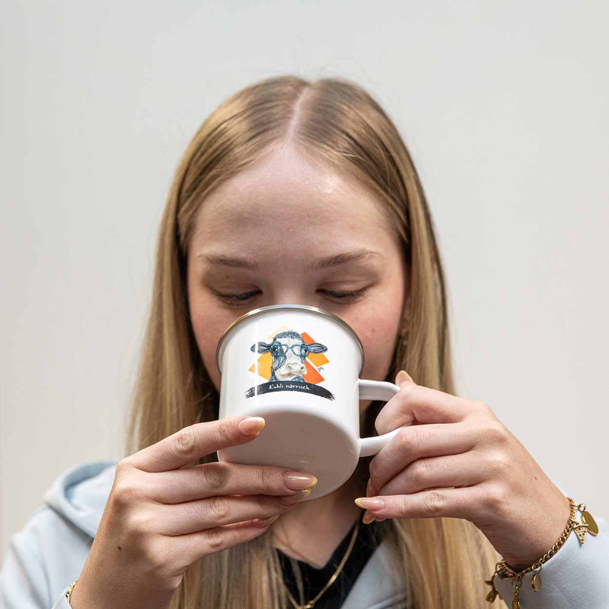 JvG Emaille-Tasse Kuh