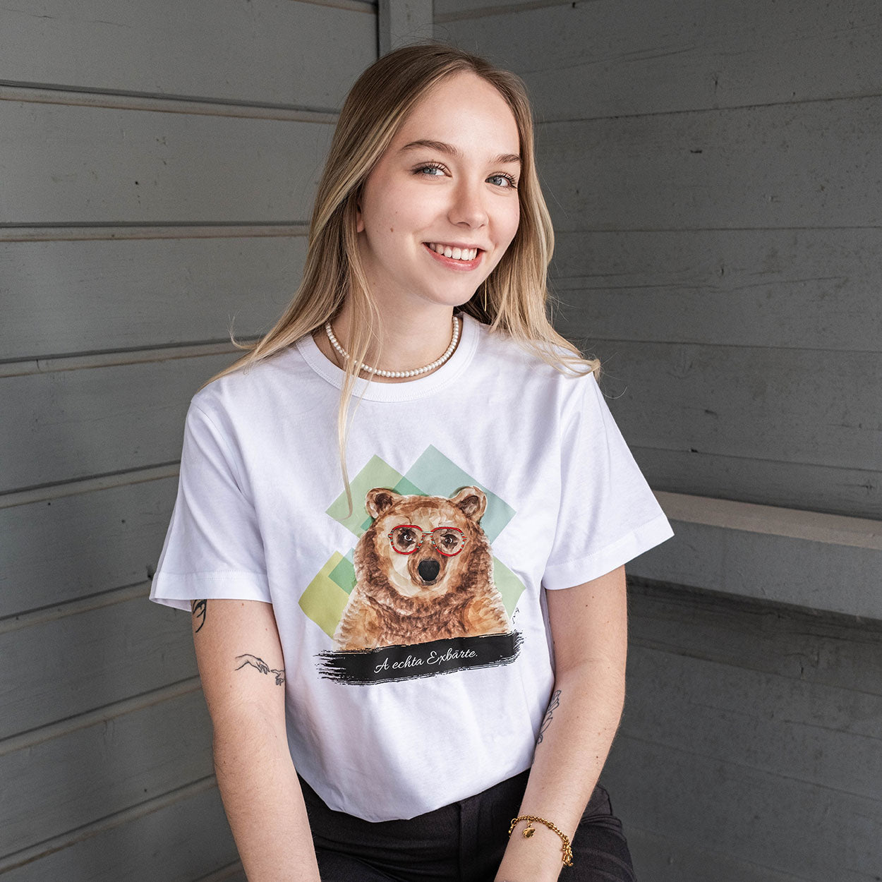 JvG T-Shirt Bär "A echta Exbärte."