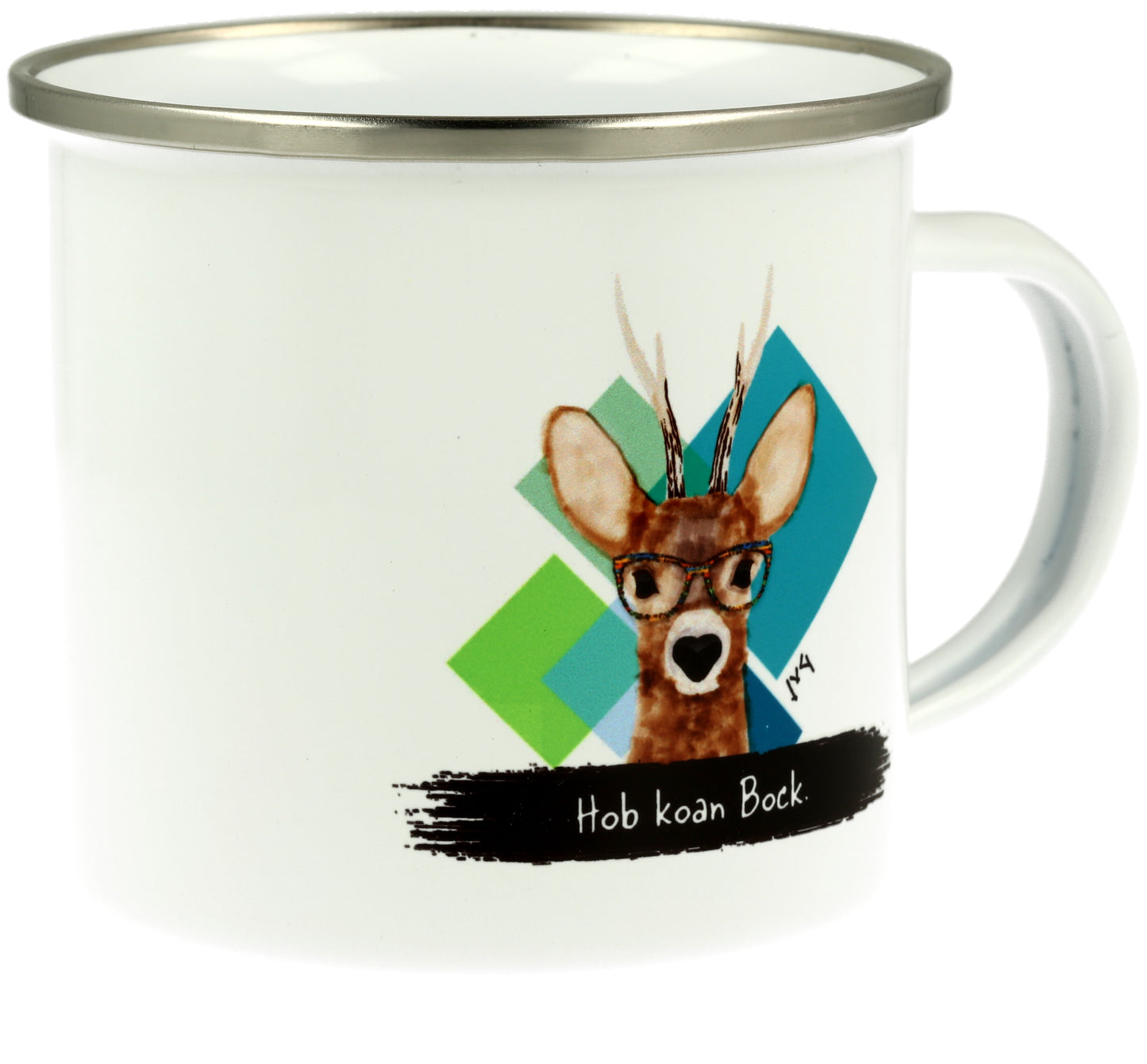 JvG Emaille-Tasse Reh