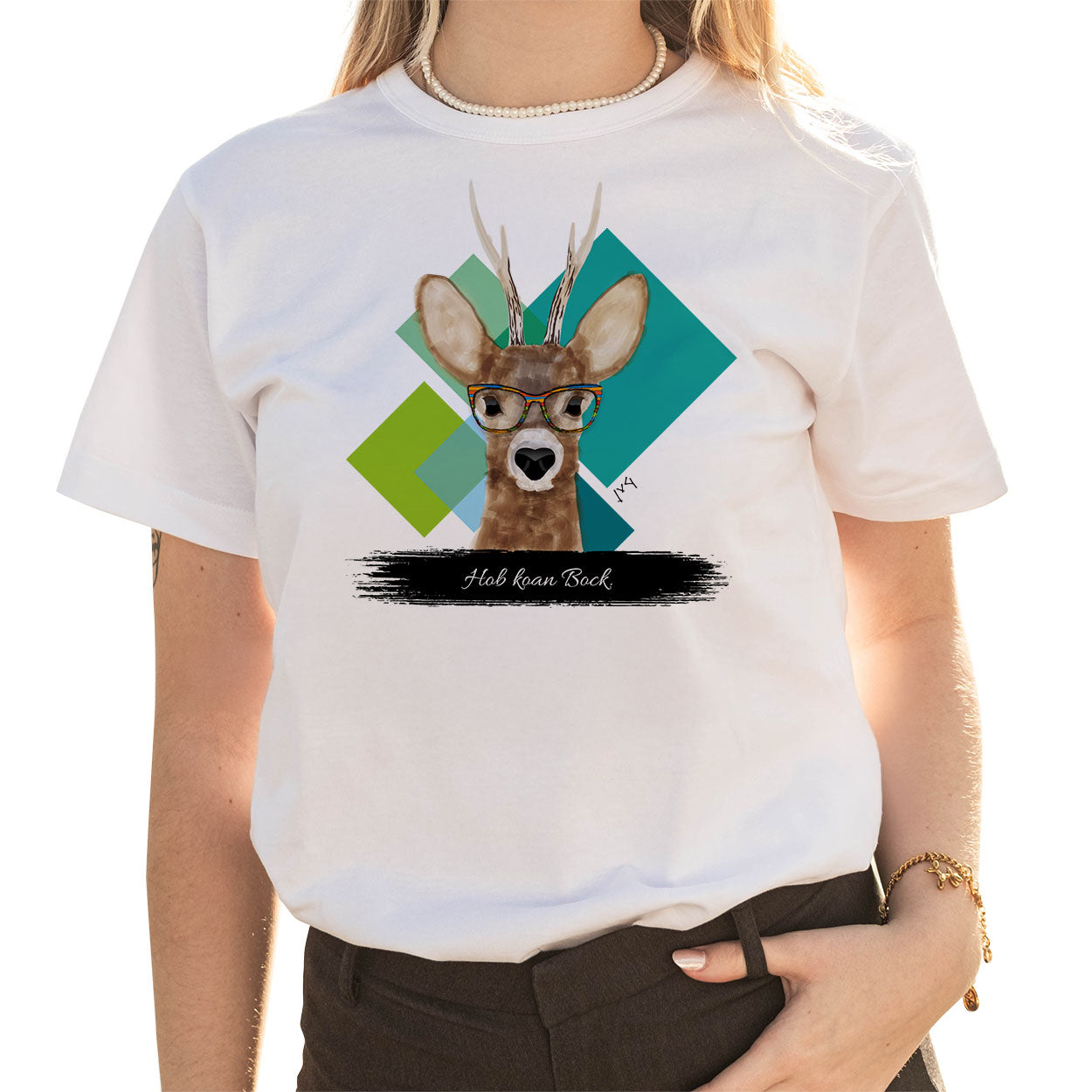 JvG T-Shirt Bock "Hob koan Bock."