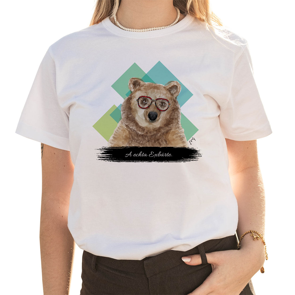 JvG T-Shirt Bär "A echta Exbärte."