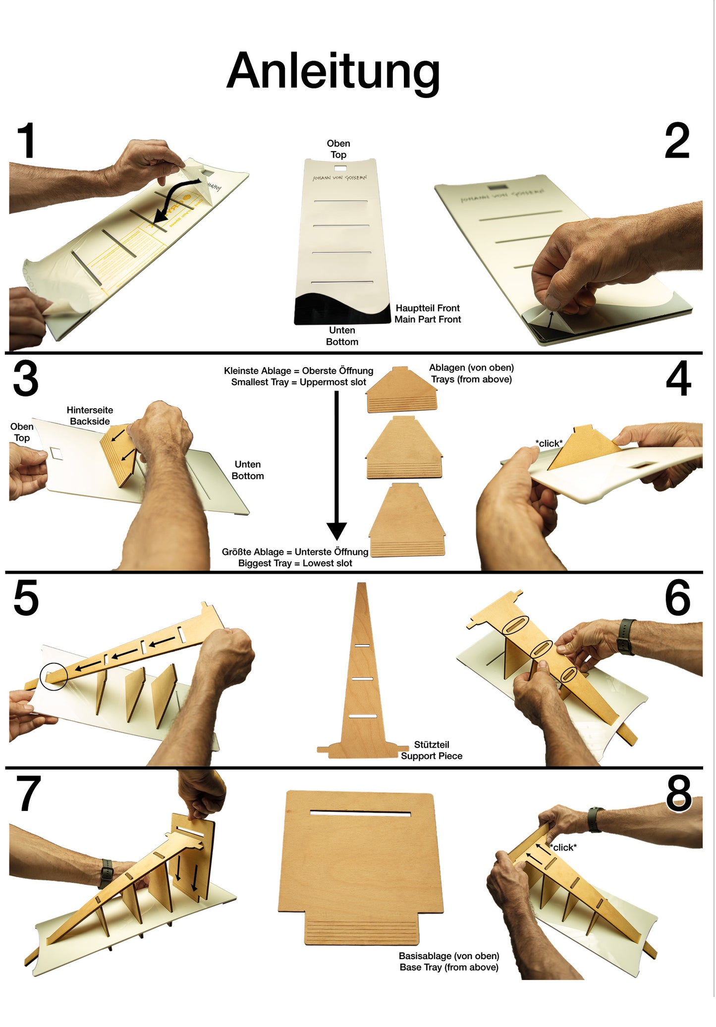 JvG Display mit Holzelementen CA-0136