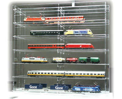 Vitrine für Modelleisenbahnen H0 & LOKS